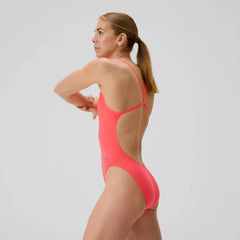 Women's Club Training Solid V-Back 2.0 Swimsuit Orange