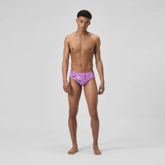 Men's Printed One Brief Pink