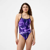 Women's Team Printed Turnback One Piece Purple
