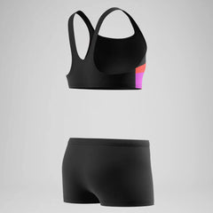 Girls Hyperboom Butterfly Back Two Piece Black/Red