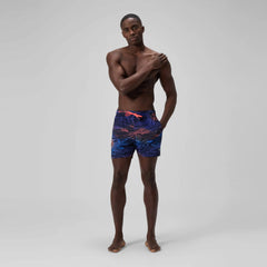 Men's Redondo Edge Printed Swim Trunks Blue