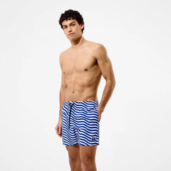 Men's Redondo Edge Printed Swim Shorts Blue/White