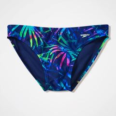 Men's The Speedo Printed Briefs Navy