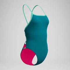 Women's Club Training Tri Back One Piece Teal/Blue