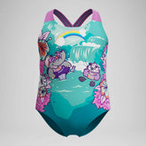Infant Girls' Learn to Swim Printed Crossback Swimsuit Green