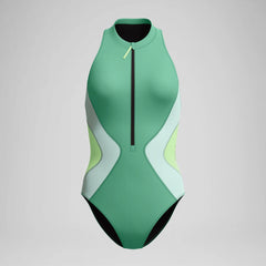 Women's Ocean Flex Zip One Piece Green