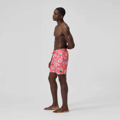 Men's Print Redondo Edge Volley Swim Trunks Orange