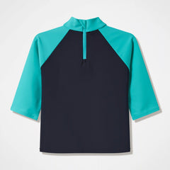 Infants Printed Long Sleeve Rashguard Black/Blue