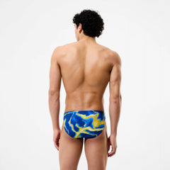 Men's Team Printed Brief Blue/Yellow