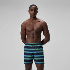 Men's Redondo Edge Printed Swim Trunks Blue