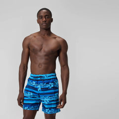 Men's Print Rondo Volley Swim Shorts Blue