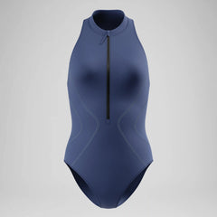 Women's Ocean Flex Zip One Piece Gray/Blue