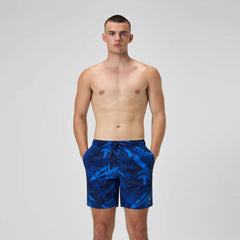 Men's Print Redondo Volley Swim Shorts Blue