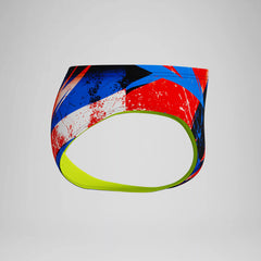Boys Bolted Brief Red/Blue