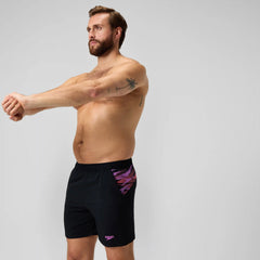 Men's Xpress Lite Panel Swim Shorts Black/Pink