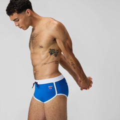 Men's Jetstream Retro Logo Brief Blue