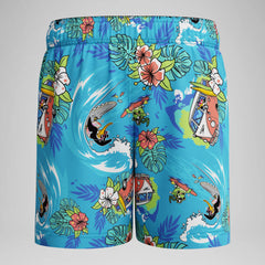 Infant Boys Learn to Swim Printed Swim Trunks Blue