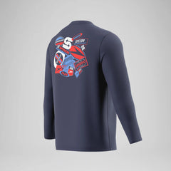 Men's Long Sleeve Swim Shirt Navy