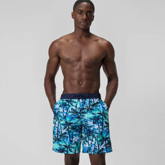 Men's Printed Bondi Swim Shorts Blue