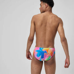Men's Club Training Printed Brief Pink/Yellow