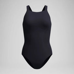 Women's Sculpture High Neck Contour One Piece Black