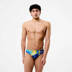 Men's Team Printed Brief Blue/Yellow