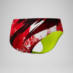 Boys Bolted Brief Red