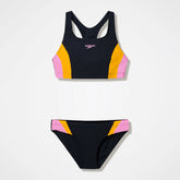 Women's Colorblock Two Piece Black/Peach