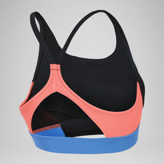 Women's Colourblock Crop Top Black