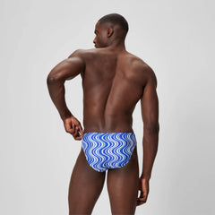 Men's Beachstar Printed Brief Blue/White