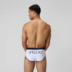 Men's Jetstream Retro Logo Brief White