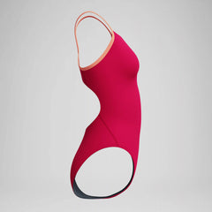 Women's Club Training Solid Flyback 2.0 Swimsuit Red/Orange