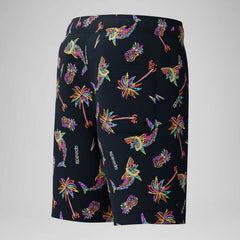 Kid's Print Redondo Volley Swim Shorts Black/Green