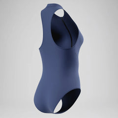Women's Ocean Flex Zip One Piece Gray/Blue