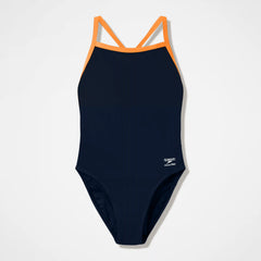 Women's Team EnduranceX Turnback Swimsuit Black/Orange