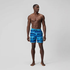 Men's Print Rondo Volley Swim Shorts Blue