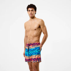 Men's Redondo Edge Printed Swim Shorts Blue/Orange