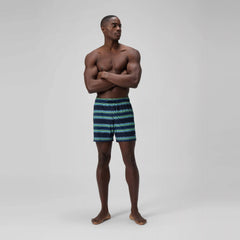 Men's Redondo Edge Printed Swim Trunks Blue