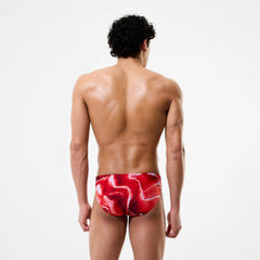 Men's Team Printed Brief Red