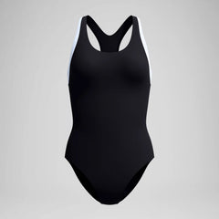 Women's Colorblock Racerback One Piece Black/White