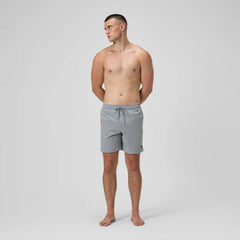 Men's Classic Solid Redondo Edge Volley Swim Trunks Gray