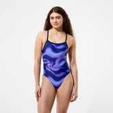 Women's Team Printed Turnback One Piece Purple