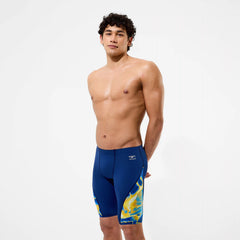 Men's Team Printed Jammer Blue/Yellow
