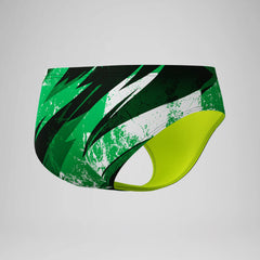 Boys Bolted Brief Green