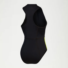 Women's Sleeveless Thermal One Piece Black/Green