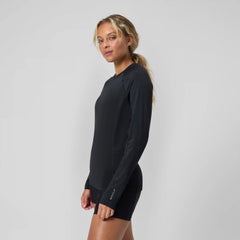 Women's Long Sleeve Rash Top Black