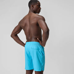 Men's Solid Redondo Edge Volley Swim Shorts Blue