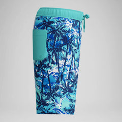 Kid's Print Boardshort Blue