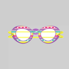 Kids Sunny G Pop Sea Shells Print Purple/Yellow
