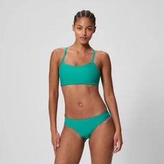 Women's Solid Racerback Bikini Top Teal